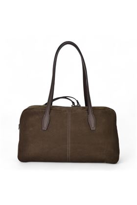 Borsa in nabuk colore testa di moro. GIANNI CHIARINI | 11802-ESPRESSO